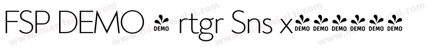 FSP DEMO - rtgr Sns x字体转换